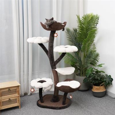 Catry Blossom 7 Level Large Cat Tree 59" - Rocky & Maggie's Pet Boutique and Salon
