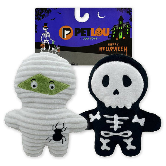 PETLOU 7-Inch Trick or Treat Pals - Mummy & Bone