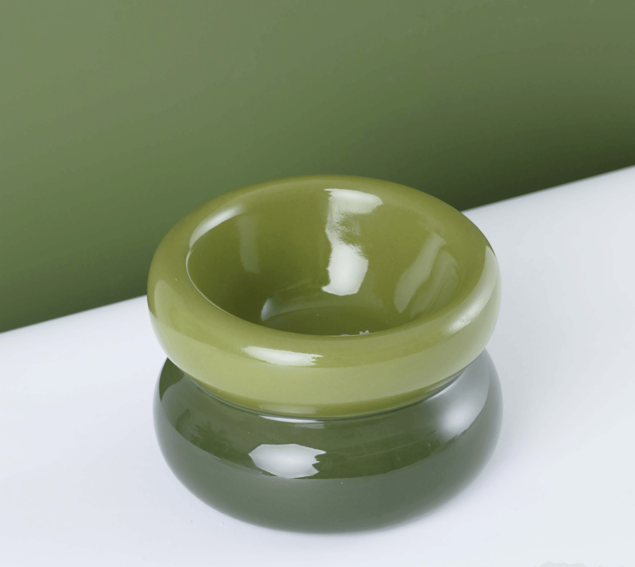 Soufflé Pet Bowl - Avocado Green - Rocky & Maggie's Pet Boutique and Salon