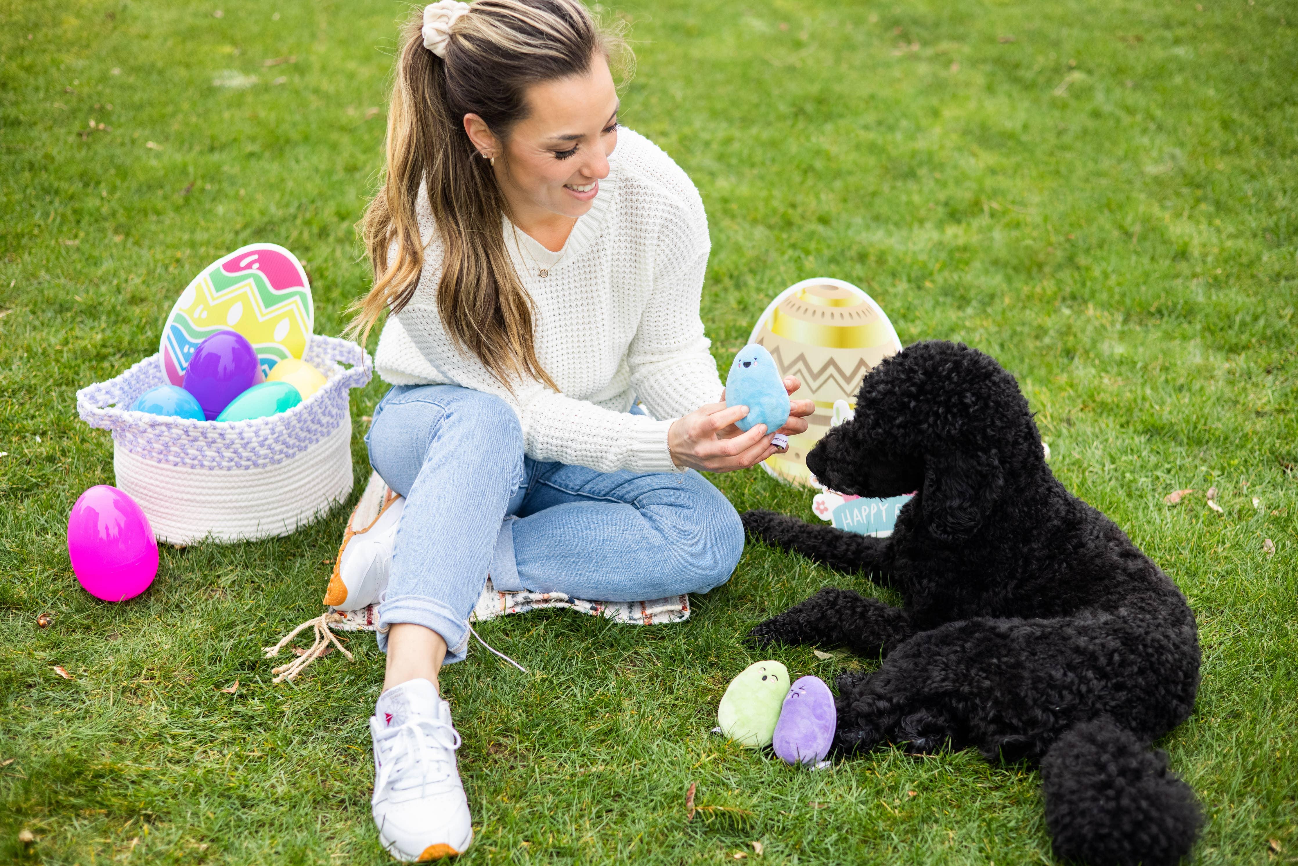 Easter Jelly Beans Dog Toys, Set of 3 - Rocky & Maggie's Pet Boutique and Salon