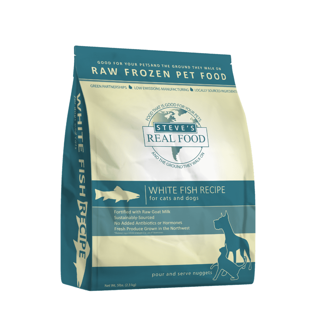 Steve's Real Food Raw Frozen Whitefish Diet Food For Dogs & Cats - Rocky & Maggie's Pet Boutique and Salon