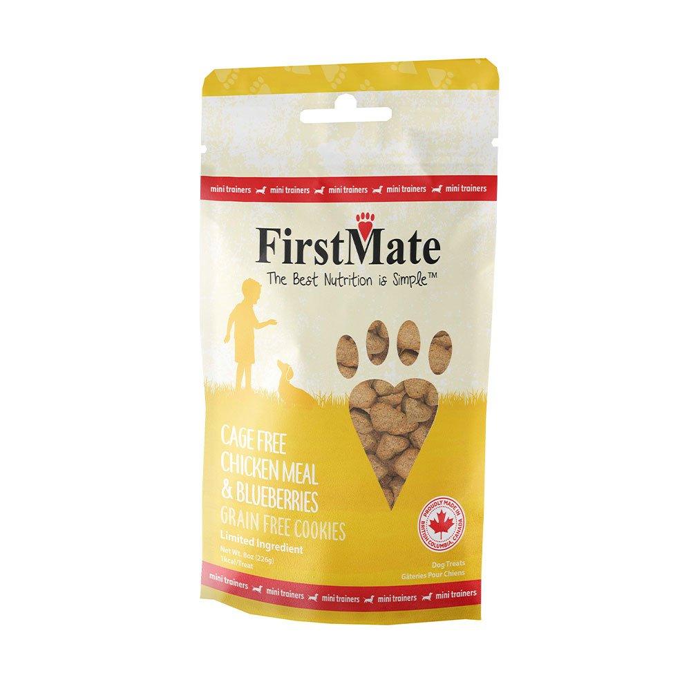 FirstMate™ Mini Chicken with Blueberry Treats for Dogs 8oz - Rocky & Maggie's Pet Boutique and Salon
