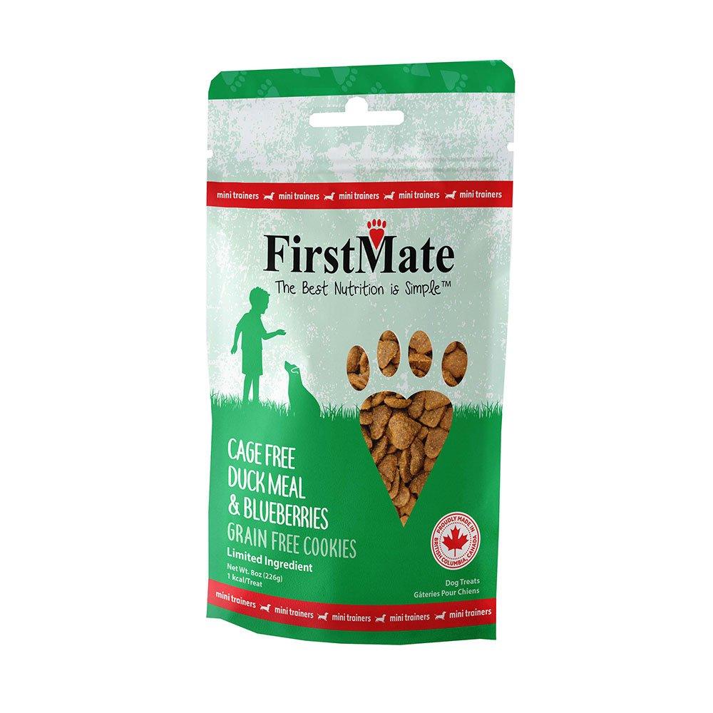 FirstMate™ Mini Duck with Blueberry Dog Treats 8oz - Rocky & Maggie's Pet Boutique and Salon