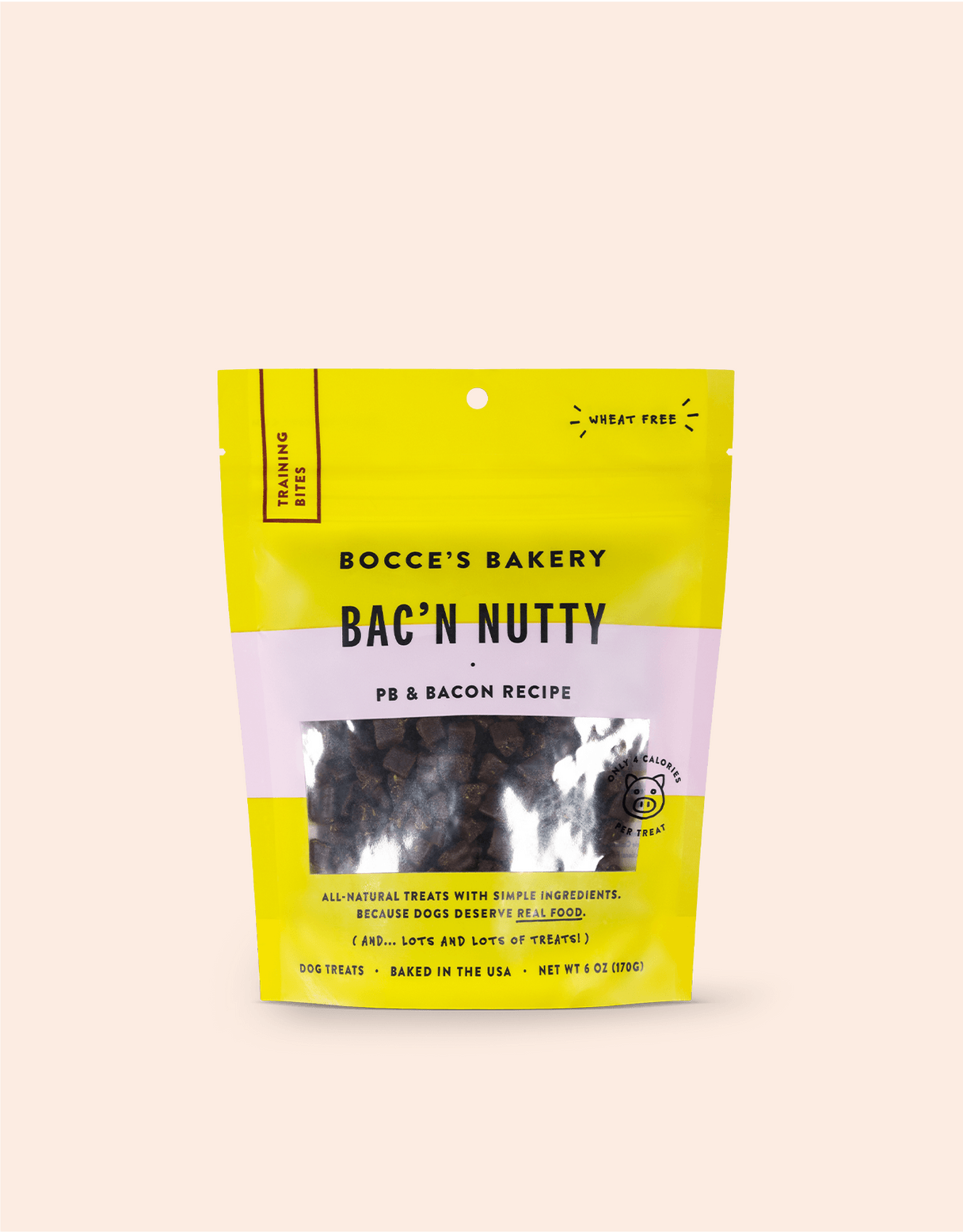 Bocce's Bac'n Nutty Dog Treats, 6oz - Rocky & Maggie's Pet Boutique and Salon