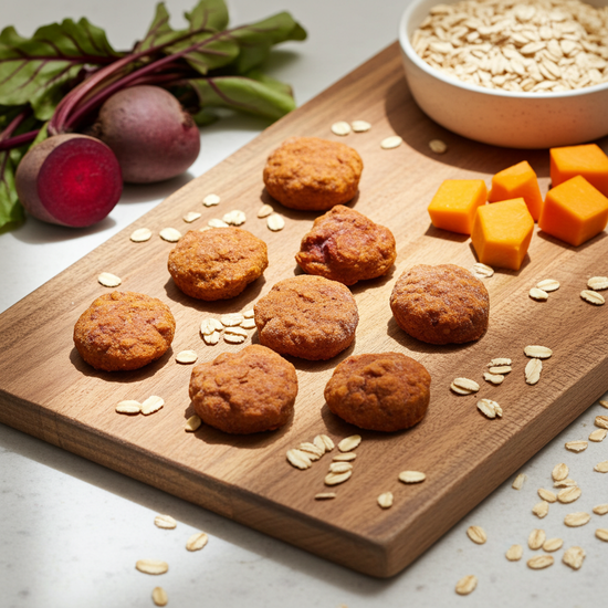 PAWsitively Organic Dog Bakery Beet Pumpkin Soft-Baked Dog Muffins