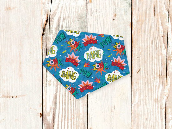 BibbyBubby Comic Book Dog Bandana