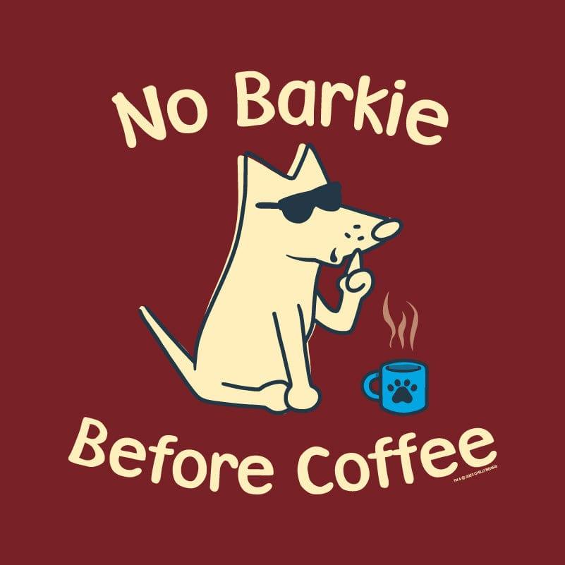 No Barkie Before Coffee - Ladies Curvy V-Neck Tee - Rocky & Maggie's Pet Boutique and Salon