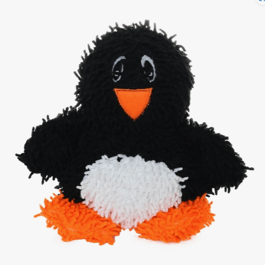 Mighty Microfiber Ball Med Black Penguin, Squeaky Dog Toy - Rocky & Maggie's Pet Boutique and Salon