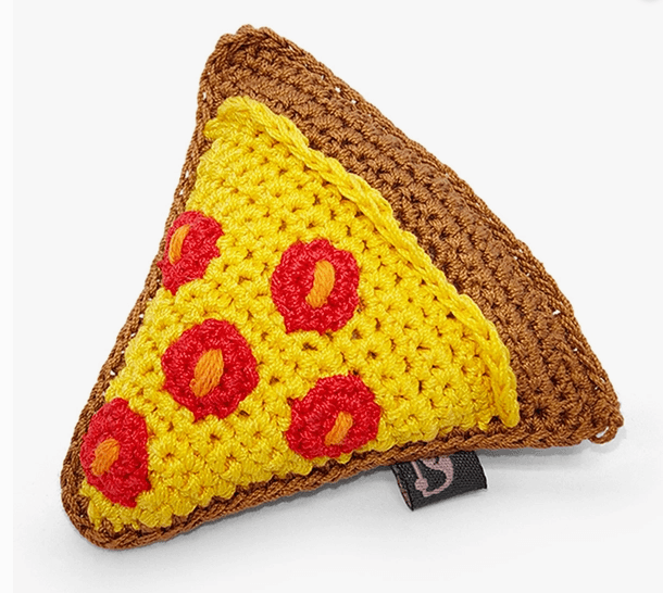 Knit Toy - Pizza - Rocky & Maggie's Pet Boutique and Salon