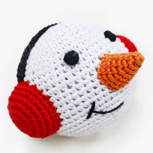 Knit Toy - Snowman Ball - Rocky & Maggie's Pet Boutique and Salon