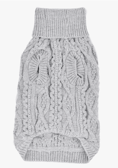 Parisian Pet Cable Knit Sweater - Rocky & Maggie's Pet Boutique and Salon