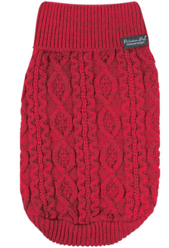 Parisian Pet Cable Knit Sweater - Rocky & Maggie's Pet Boutique and Salon