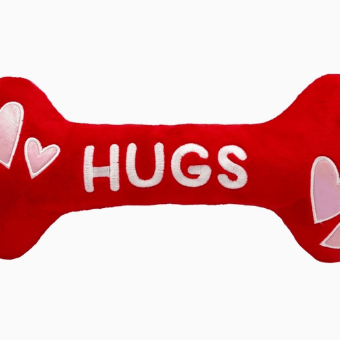 Hugs & Kisses Bone 2.0 (Double Sided) For Dogs - Rocky & Maggie's Pet Boutique and Salon