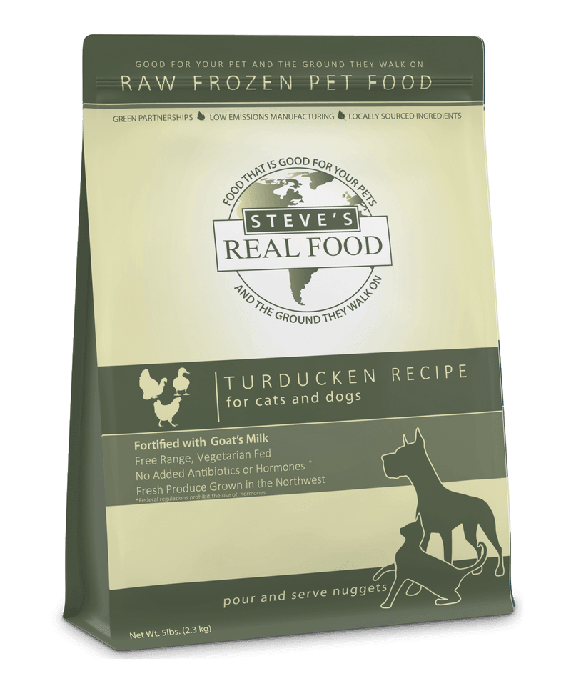 Steve's Real Food Raw Frozen Turducken Diet Food For Dogs & Cats - Rocky & Maggie's Pet Boutique and Salon