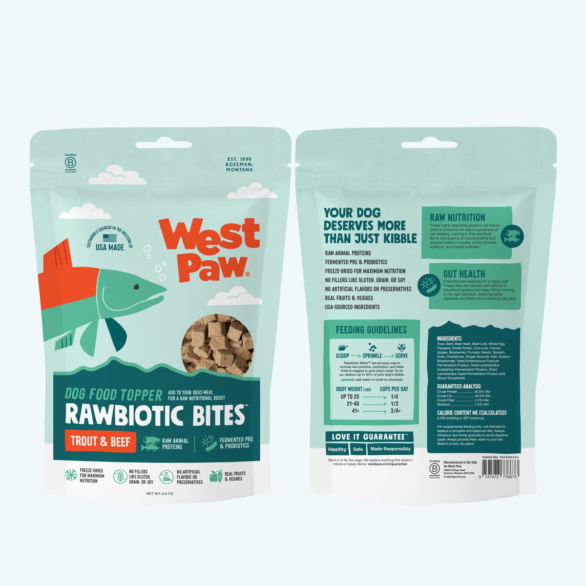 West Paw Trout & Beef Dog Food Topper - view 2