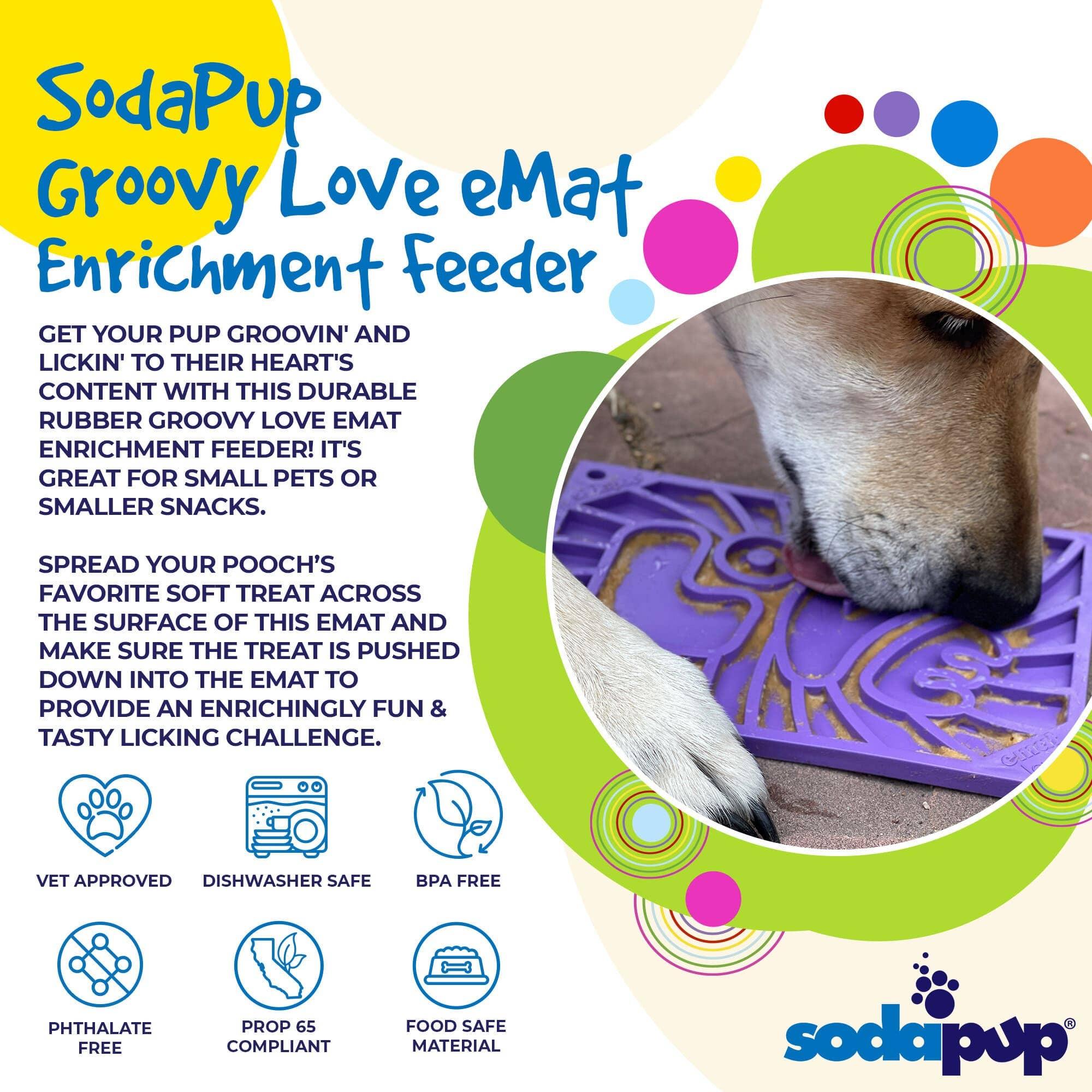 Groovy Love Design eMat Enrichment Lick Mat - Small Purple - Rocky & Maggie's Pet Boutique and Salon