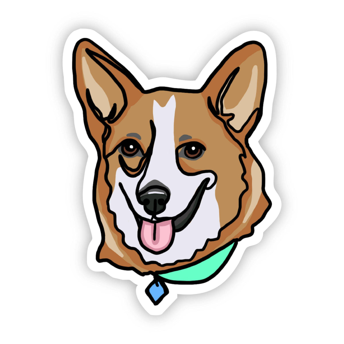 Science Corgi Sticker Corgi Dog Sticker – Rocky & Maggie's