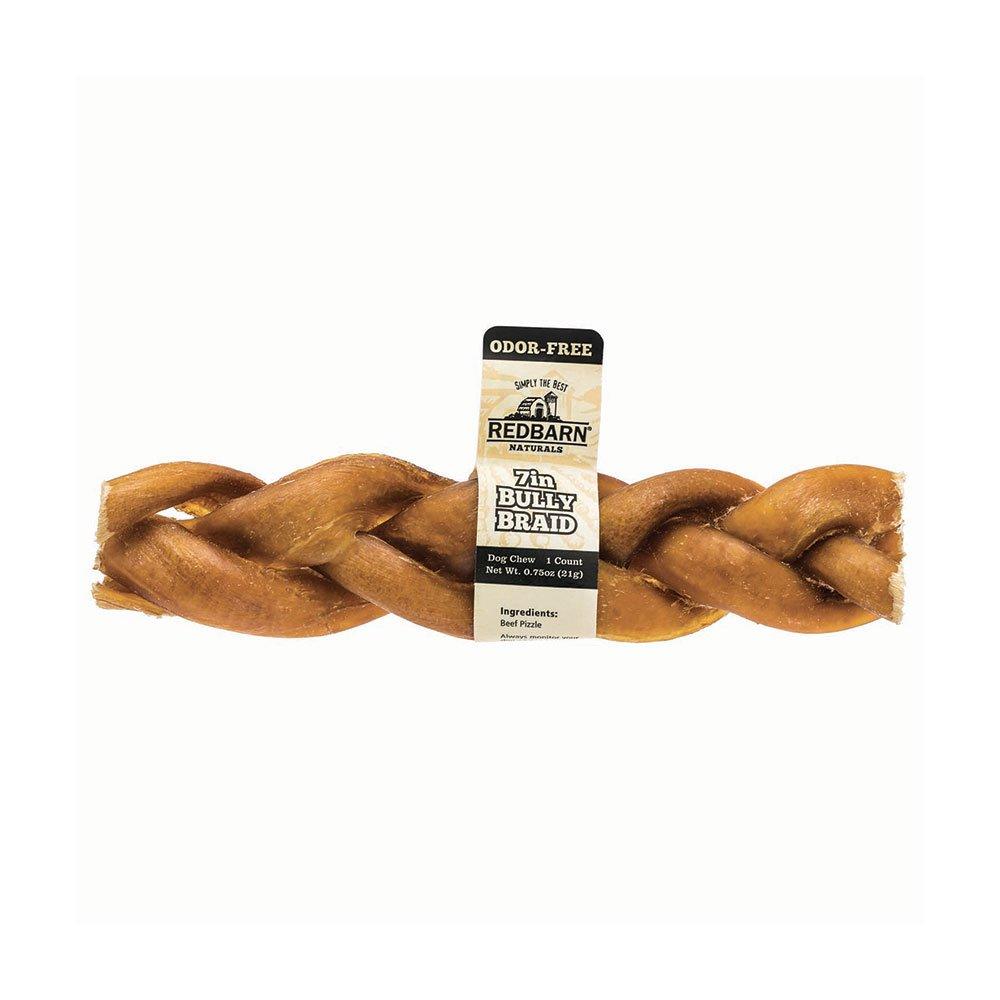 Redbarn® Odor-Free Braided Bully Stick Chewy Dog Treat 7 Inch - Rocky & Maggie's Pet Boutique and Salon