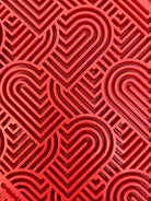 Heart Design Valentine Enrichment Lick Mat: Large - Rocky & Maggie's Pet Boutique and Salon