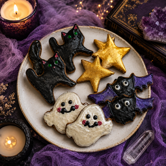 Familiar Friends Halloween Dog Cookies | Organic Handmade Dog Treats