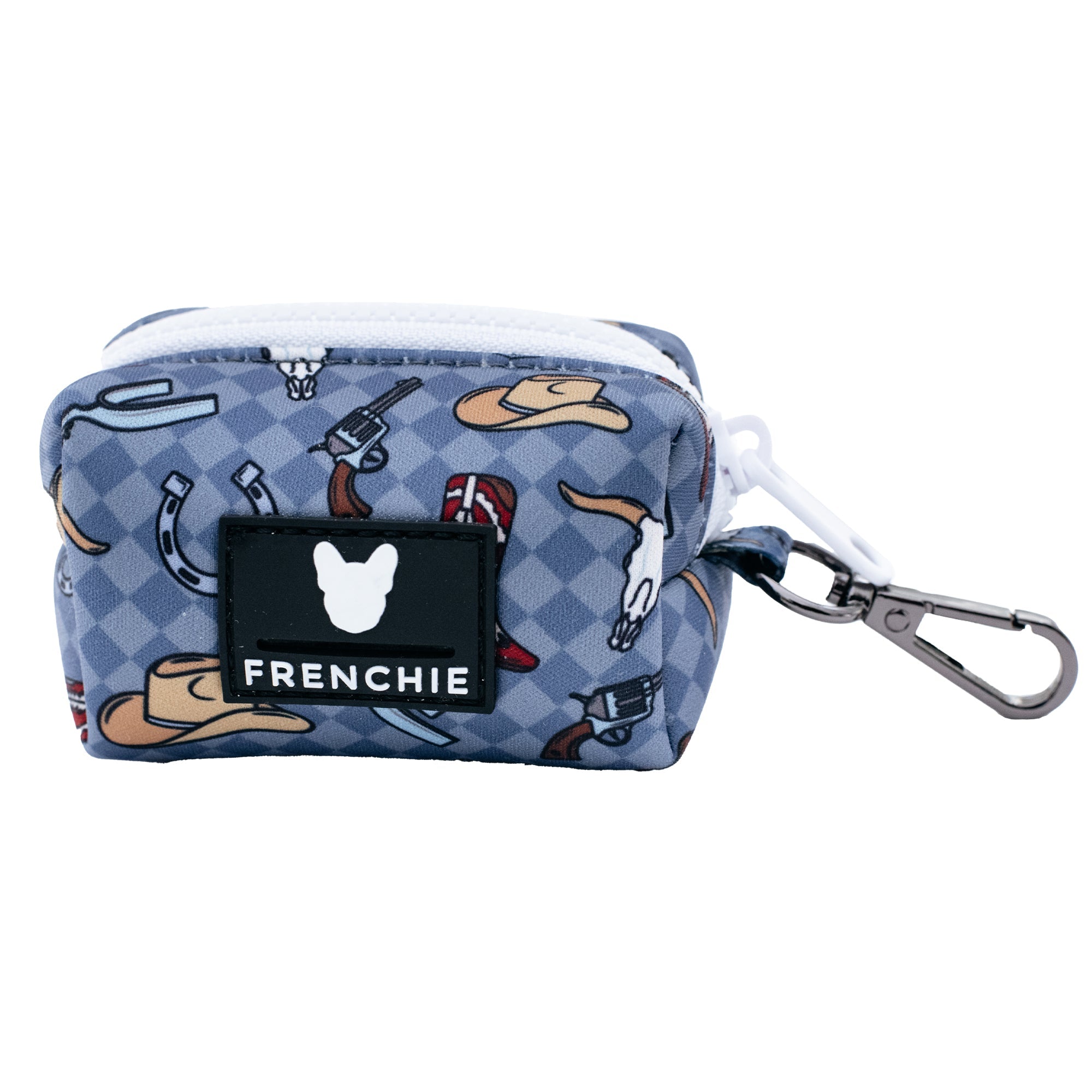 Frenchie Poo Bag Holder - Wild West- Blue – Rocky & Maggie's | Pet ...