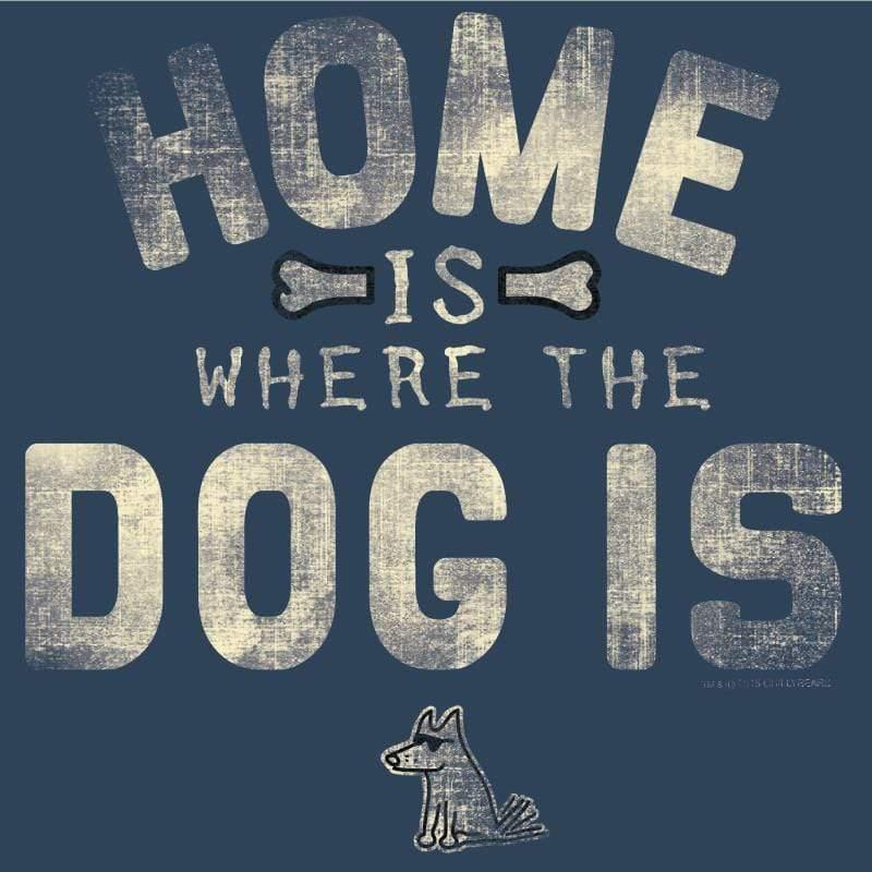 Home is Where the Dog Is - Ladies T-Shirt V-Neck - Rocky & Maggie's Pet Boutique and Salon