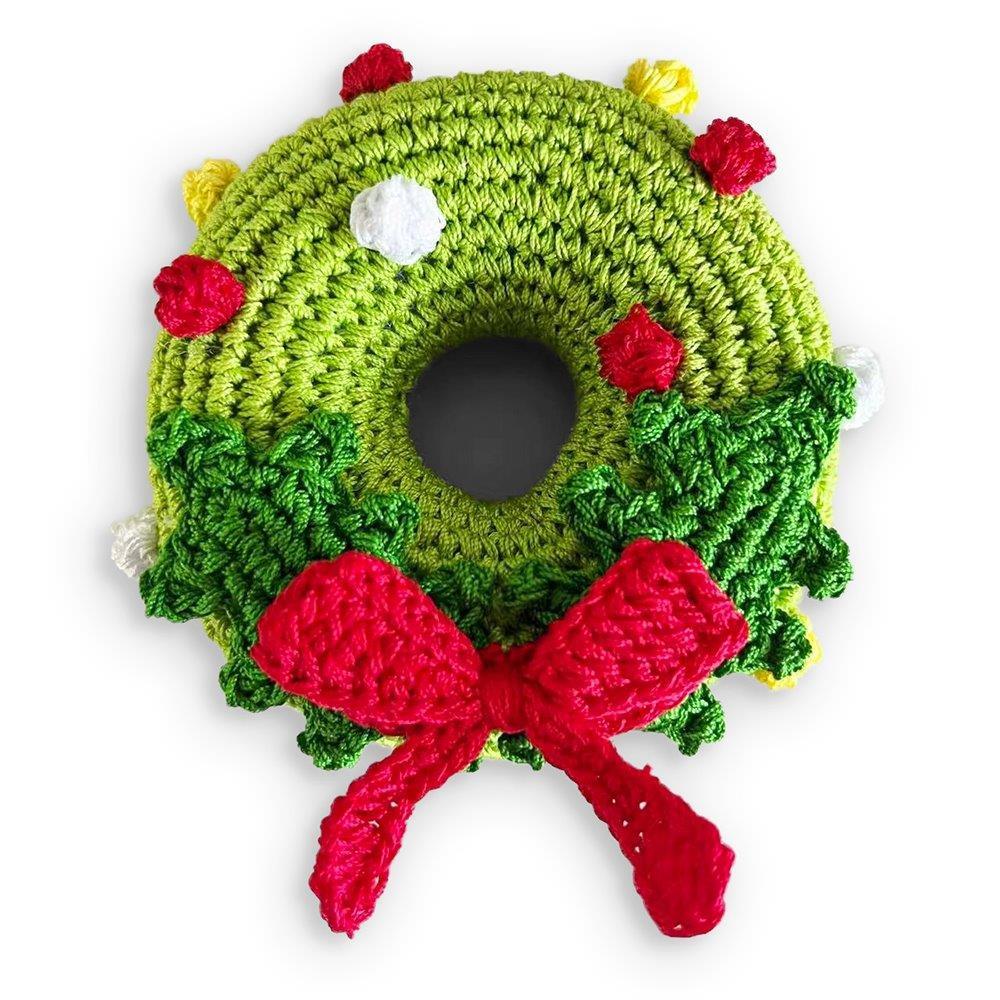 PAWer Squeaky Toy - Christmas Wreath - Rocky & Maggie's Pet Boutique and Salon