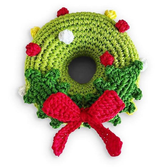 Dogo Pet Crochet Christmas Wreath Dog Toy