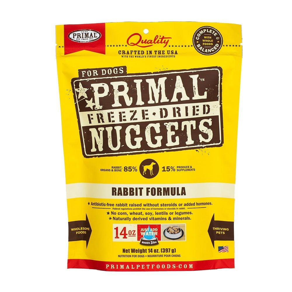 Primal™ Freeze Dried Raw Rabbit Formula Dog Nuggets 14oz - Rocky & Maggie's Pet Boutique and Salon