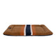 Shinola Stripe Comfort Cushion Berber Dog Bed Rust