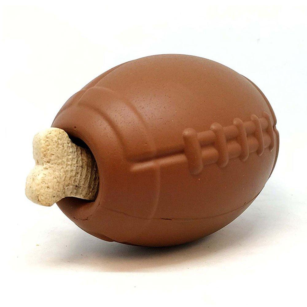 Sodapup Rubber Football Chew Toy and Treat Dispenser for Dogs - Rocky & Maggie's Pet Boutique and Salon