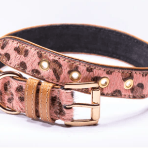 Strapets Signature collar - Pink Leopard - Rocky & Maggie's Pet Boutique and Salon
