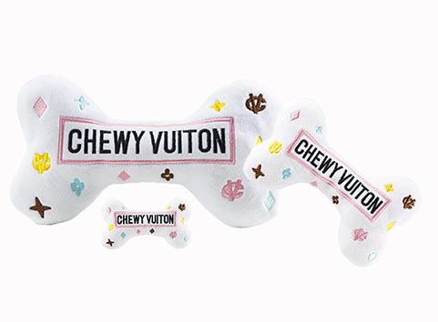 White Chewy Vuiton Bone Toy – Rocky & Maggie's Pet Boutique and Salon