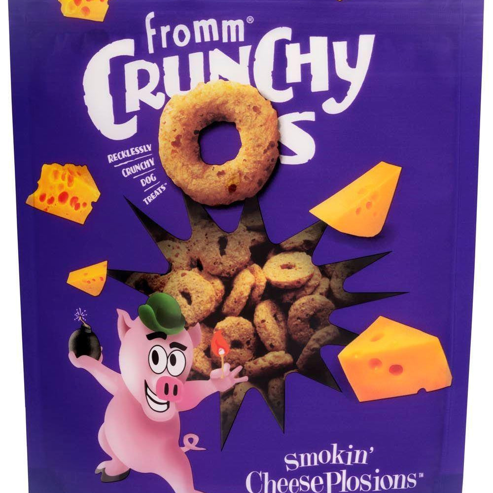 Fromm Crunchy O's Smokin' CheesePlosions Dog Treats - Rocky & Maggie's Pet Boutique and Salon