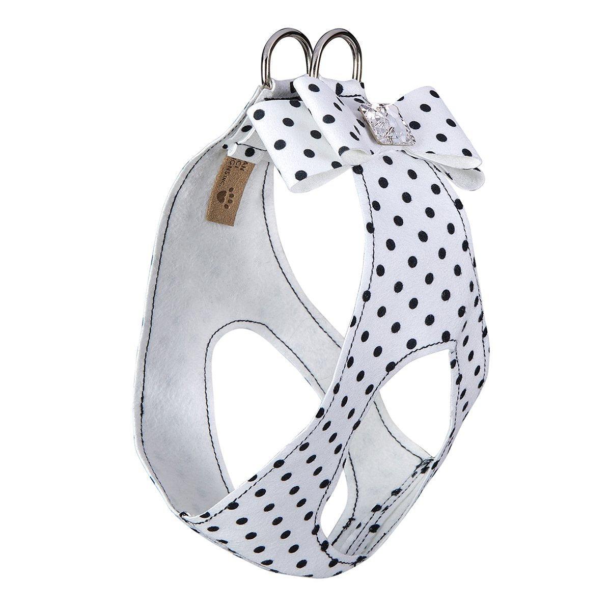 Polka Dot Big Bow Step In Harness - Rocky & Maggie's Pet Boutique and Salon