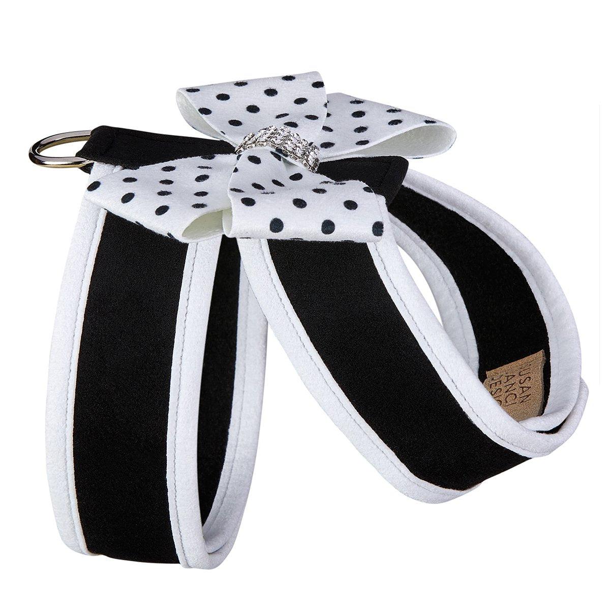 Polka Dot Nouveau Bow Tinkie Harness with Trim - Rocky & Maggie's Pet Boutique and Salon