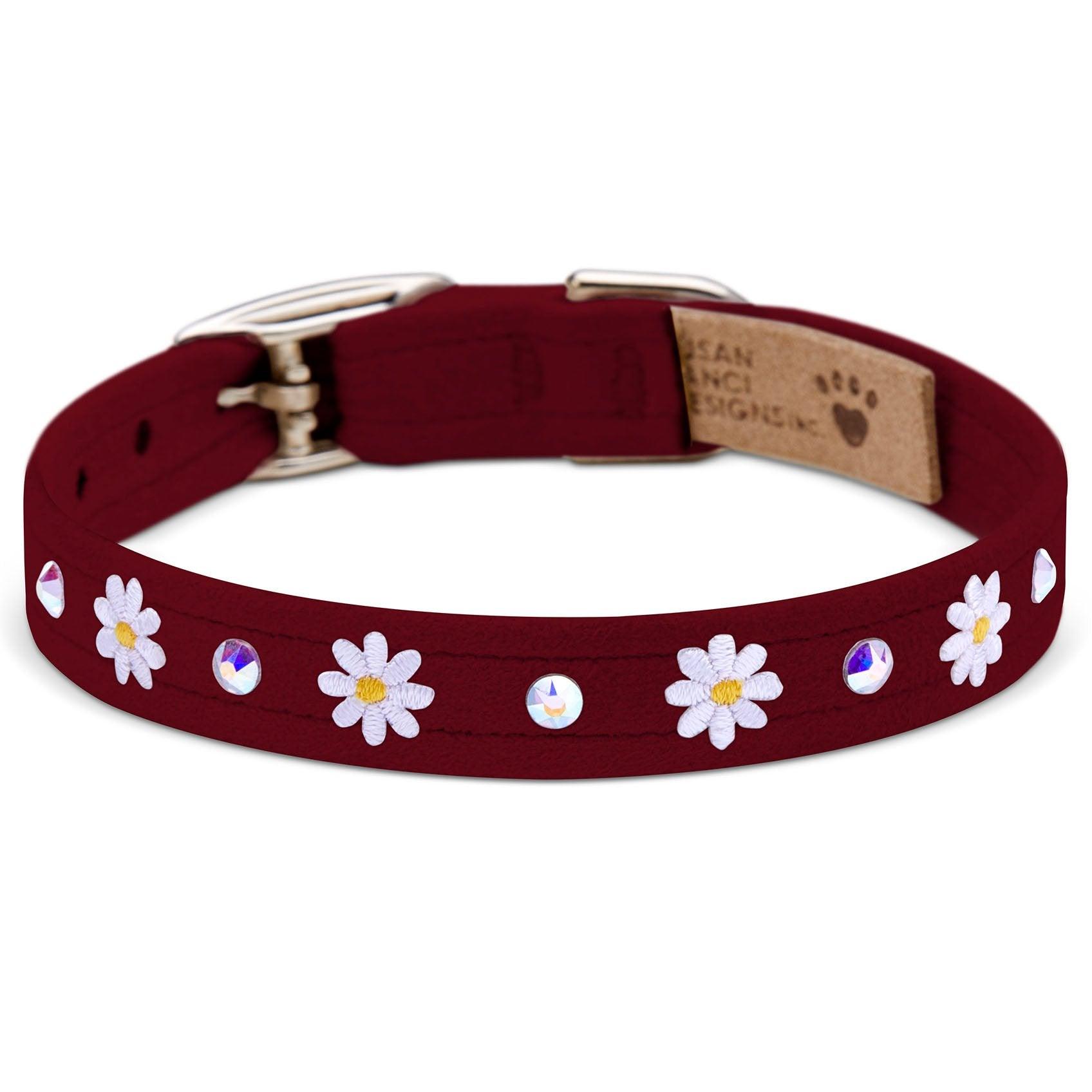 1/2" Small Daisies Collars - Rocky & Maggie's Pet Boutique and Salon