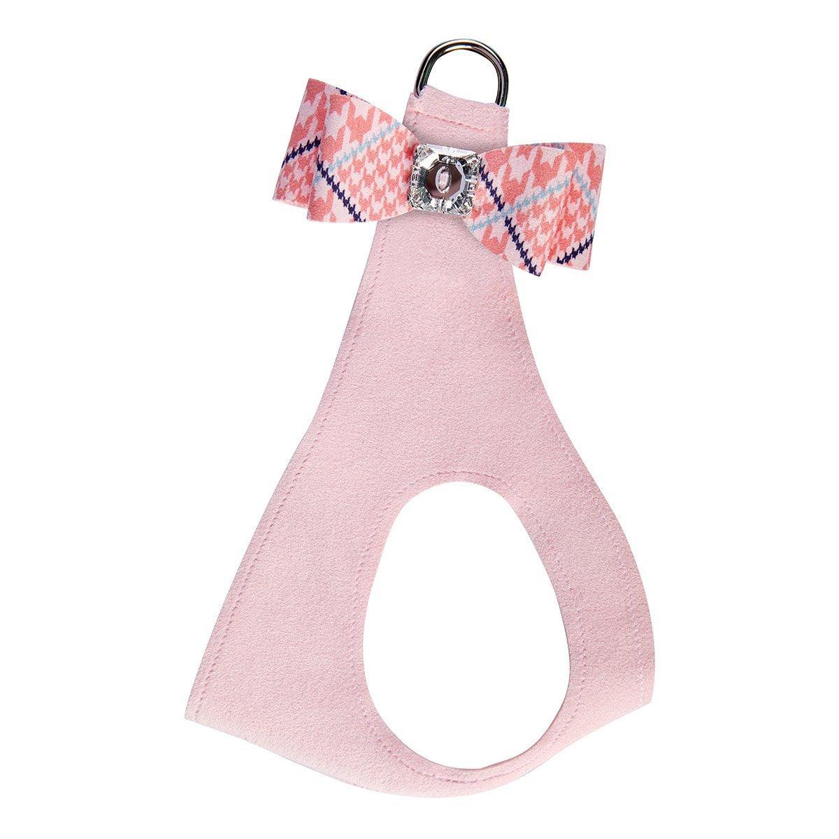 Glen Houndstooth Big Bow Step In Harness - Rocky & Maggie's Pet Boutique and Salon
