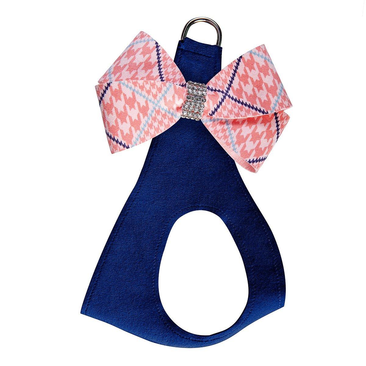 Peaches N Cream Glen Houndstooth Nouveau Bow Step In Harness - Rocky & Maggie's Pet Boutique and Salon