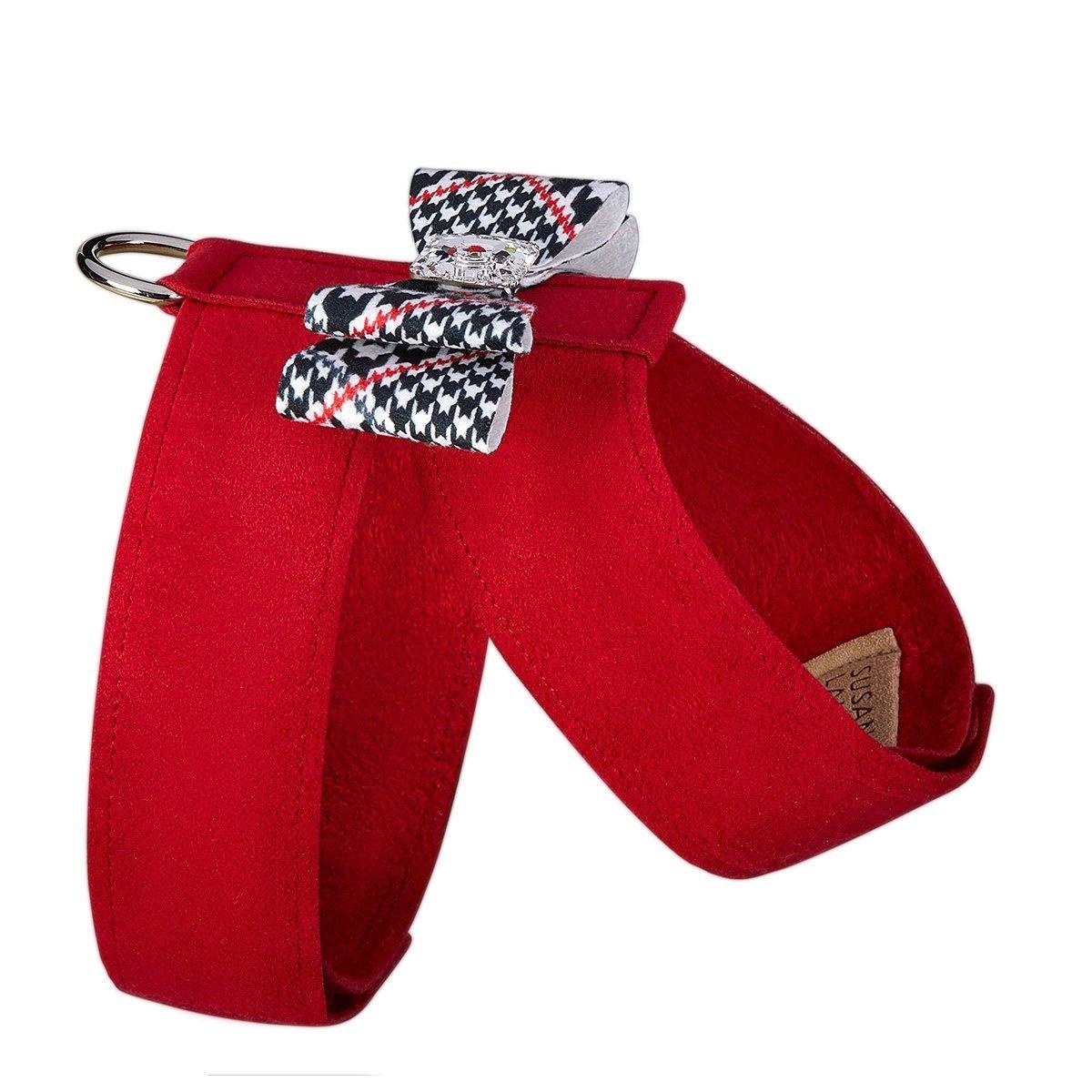 Glen Houndstooth Big Bow Tinkie Harness - Rocky & Maggie's Pet Boutique and Salon