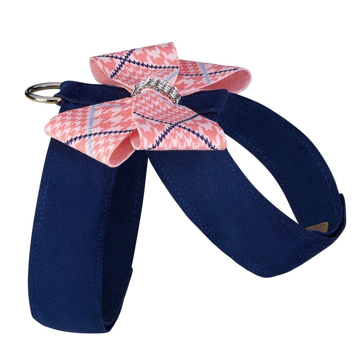 Glen Houndstooth Nouveau Bow Tinkie Harness - Rocky & Maggie's Pet Boutique and Salon