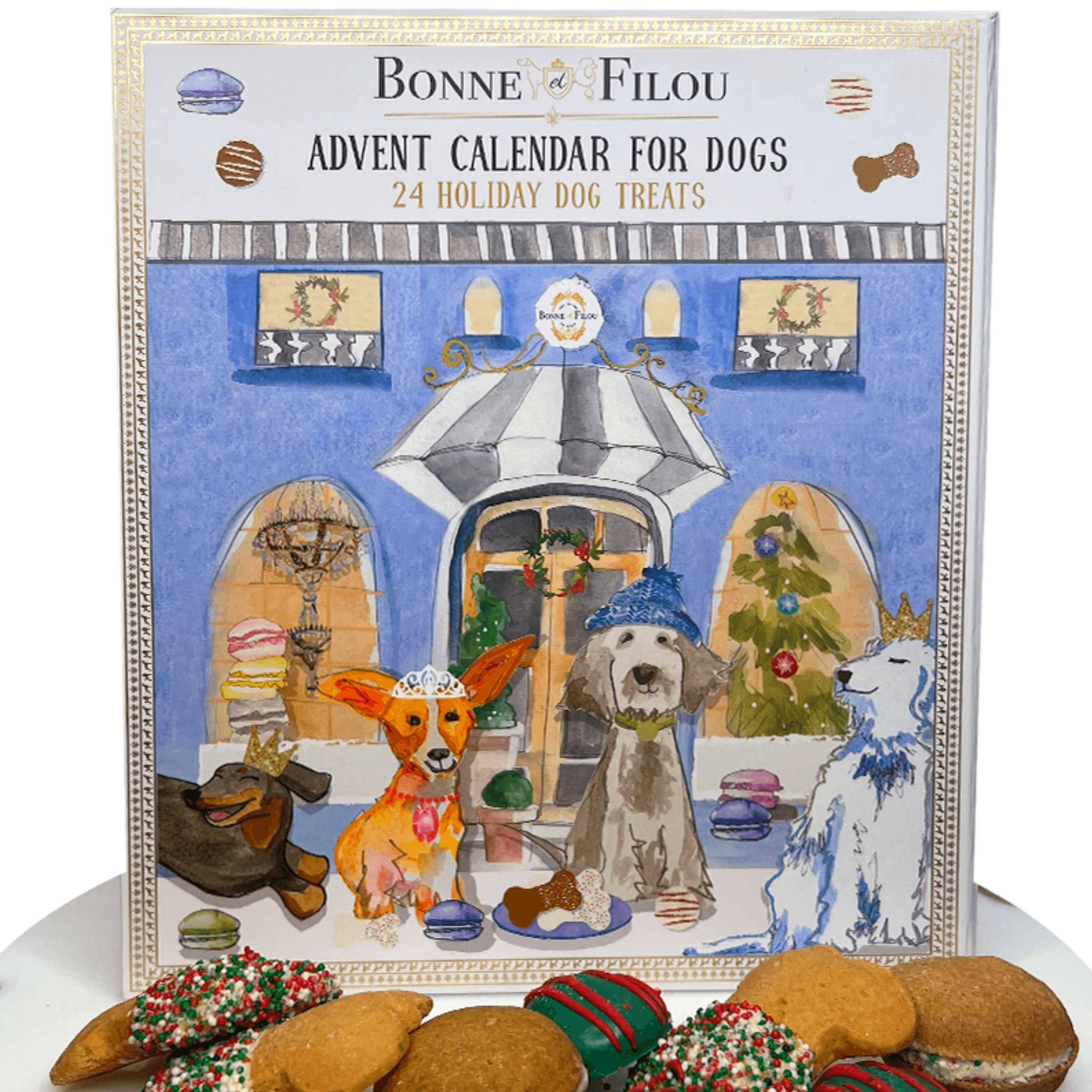 Dog Treats Advent Calendar - 24 Holiday Treats for Dogs - Rocky & Maggie's Pet Boutique and Salon