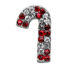 Jeweled Red Candy Cane Slider Charm - Rocky & Maggie's Pet Boutique and Salon