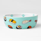Sushi Time Shallow Cat Bowl - Rocky & Maggie's Pet Boutique and Salon
