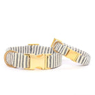 Charcoal Stripe Dog Collar - Rocky & Maggie's Pet Boutique and Salon