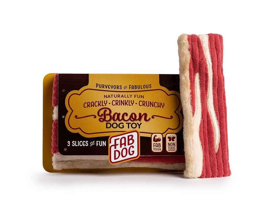 Packaged Bacon Toy (3 Bacon Strip toys) - Rocky & Maggie's Pet Boutique and Salon