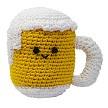 Knit Knacks Mugsy the Beer Mug Organic Cotton Small Dog Toy - Rocky & Maggie's Pet Boutique and Salon