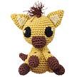 Knit Knacks Howie the Hyena Organic Cotton Small Dog Toy - Rocky & Maggie's Pet Boutique and Salon