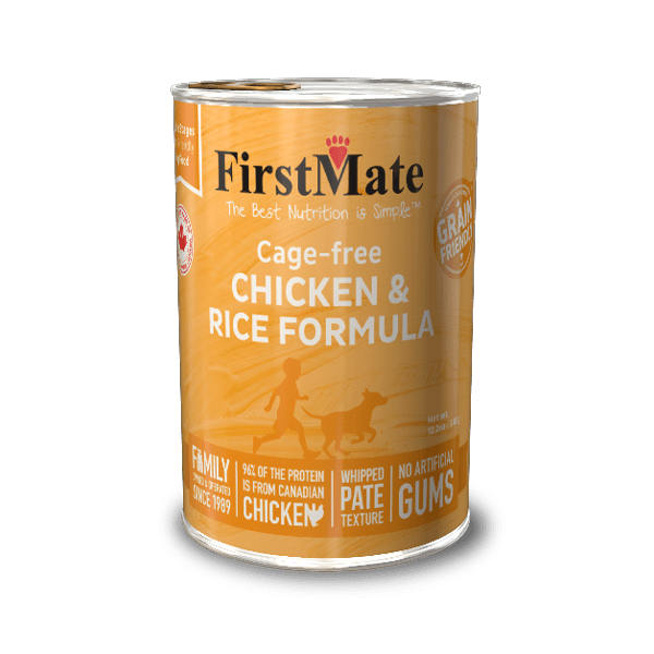 FirstMate Grain Friendly™ Cage-free Chicken & Rice Formula for Dogs 12.2oz - Rocky & Maggie's Pet Boutique and Salon