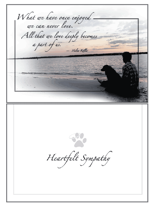 What We Have Once Sympathy Card - Rocky & Maggie's Pet Boutique and Salon